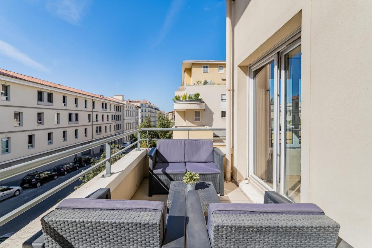 La Joliette; Duplex 2 Chambres, Parking Inclus+ Terrasse+ Ascenseur Marsilia Exterior foto