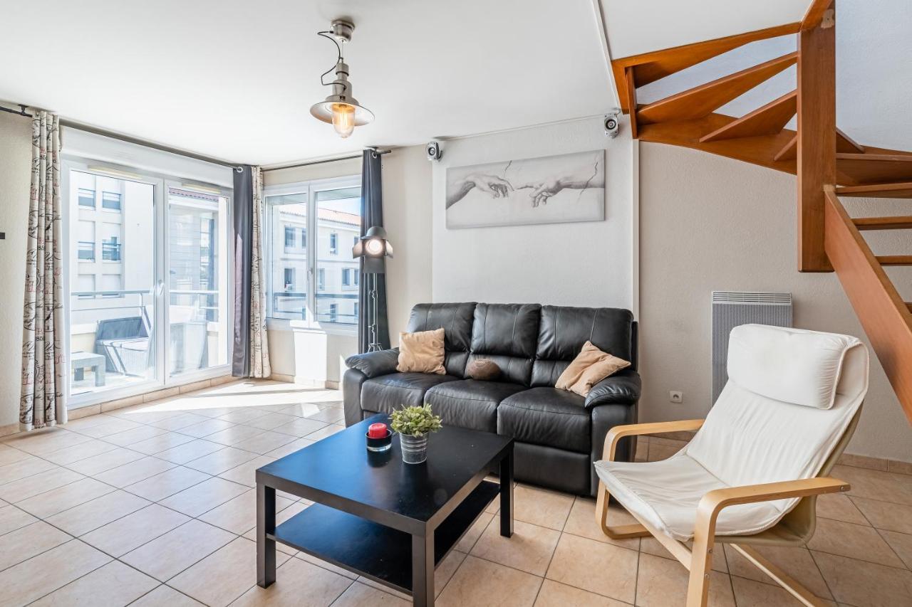 La Joliette; Duplex 2 Chambres, Parking Inclus+ Terrasse+ Ascenseur Marsilia Exterior foto