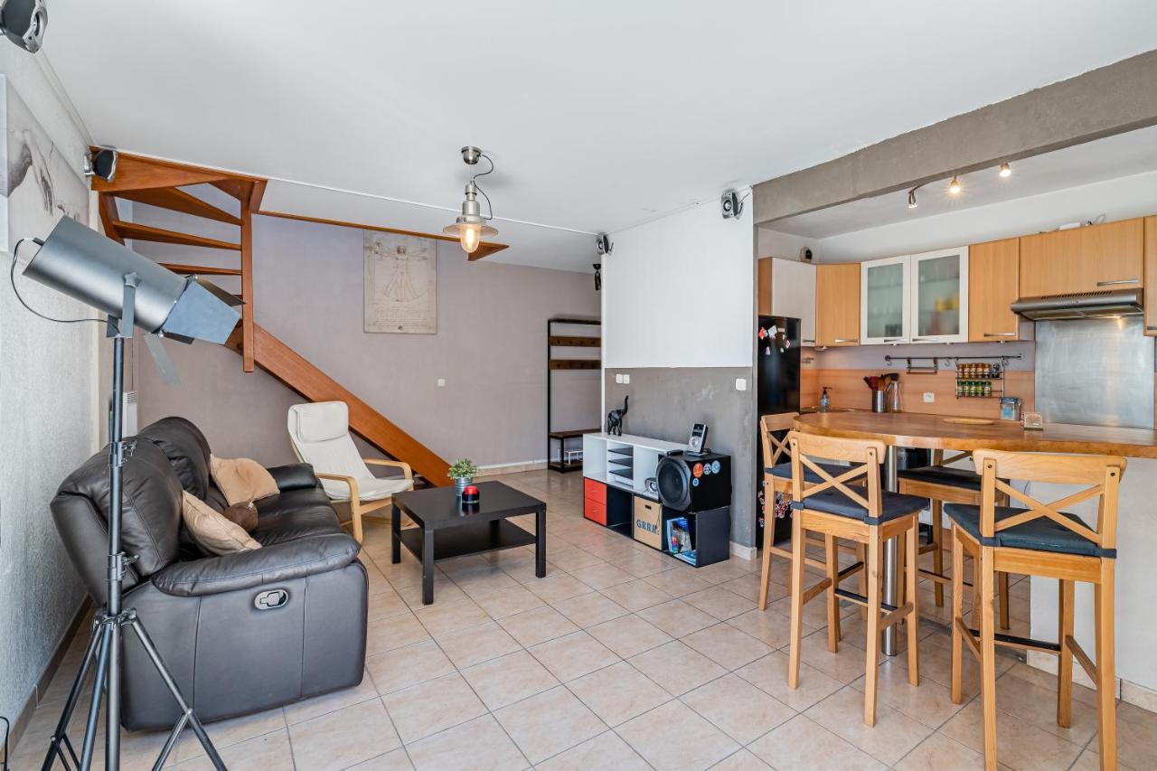 La Joliette; Duplex 2 Chambres, Parking Inclus+ Terrasse+ Ascenseur Marsilia Exterior foto